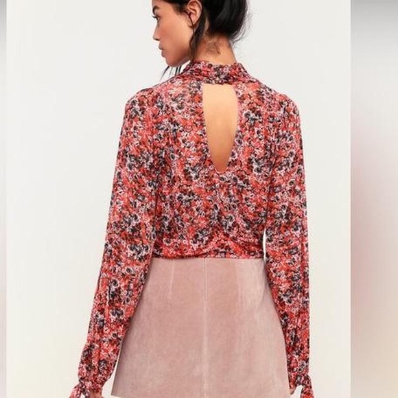 Free People Poppy Floral Mesh Cropped All Dolled Up Top - Picture 3 of 6